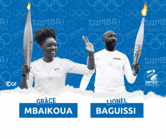 Les Panthères s’enflamment : Lionel Baguissi et Grâce Mbaikoua, porteurs de la flamme olympique 